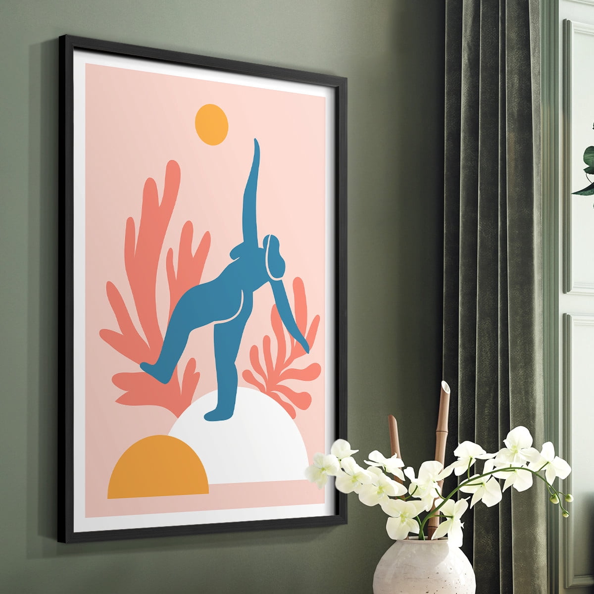 Matisse CCCXVIII in Black Solid Wood 8 x 10 Framed Print