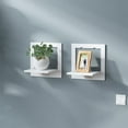 thumbnail image 2 of Bxaolu Floating Shelves for Wall No Drilling, Adhesive Shelves,White Shelf, Bedroom Decor ,Room Decor Aesthetic,1-Piece, 2 of 6
