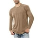 thumbnail image 1 of Blusas y camisas de manga larga con cuello redondo para hombre, ropa deportiva para el hogar, pijamas, camisetas de algodón y color liso, blusa deportiva para hombre, poliéster, 1 of 5