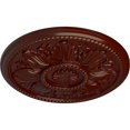 thumbnail image 3 of Ekena Millwork 18"OD x 1 3/4"P Edinburgh Ceiling Medallion (Fits Canopies up to 5 1/4"), Hand-Painted Brushed Mahogany, 3 of 6