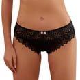 thumbnail image 1 of zuwimk G String Thongs For Women,Womens Thongs Underwear Cotton Breathable Low Rise Hipster Panties Black,M, 1 of 5