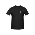 thumbnail image 2 of Men'S Summer Casual T-Shirt, 3D Lightning Pattern, Gradient Color, Short Sleeve Crew Neck Top, Slight Stretch, Regular Fit, Fashionable Sports Tee for Weekend Tee For Adult, Men, Women, Teen, Teenag, 2 of 7