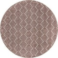 thumbnail image 2 of Rugs.com Eco Trellis Collection Rug – 7 Ft Round Dusty Rose Medium Rug Perfect For Kitchens, Dining Rooms, 2 of 9