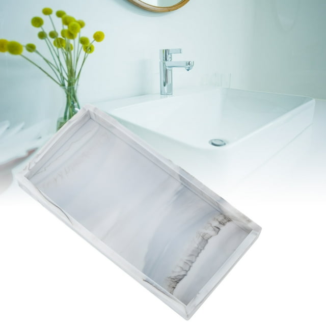 Storage Tray, Silicone Storage Tray Gel Kitchen Sorting Plate Tray Cosmetics Organizer Tray for Bathroom Dressing Table