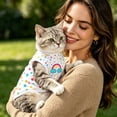 thumbnail image 5 of Sleeveless Dog T-Shirt for Small Dogs Cute Breathable Pet Shirt for Chihuahua Cats Yorkies and Small Breed Dogs(White,L), 5 of 7