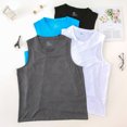 thumbnail image 2 of TFixol Camiseta deportiva sin mangas para hombre, camisetas elásticas de secado rápido, entrenamiento para correr, 2 of 8