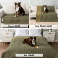 thumbnail image 4 of PetAmi Waterproof Couch Cover for Dogs, Waterproof Pet Blanket, Reversible Furniture Cover Sofa Protector for Pet Cat Bed, Washable Waterproof Blanket Dog Cover for Couch Seat, 30x70 Green, 4 of 8