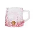thumbnail image 1 of Vaso de agua de 9 oz con asa, pequeño y colorido vaso de vidrio transparente for café, té, jugo y leche., 1 of 7