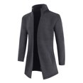 thumbnail image 2 of CEHVOM Cardigan à Fermeture Éclair pour Hommes, Col Montant, Poches, Manches Longues, 2 of 4