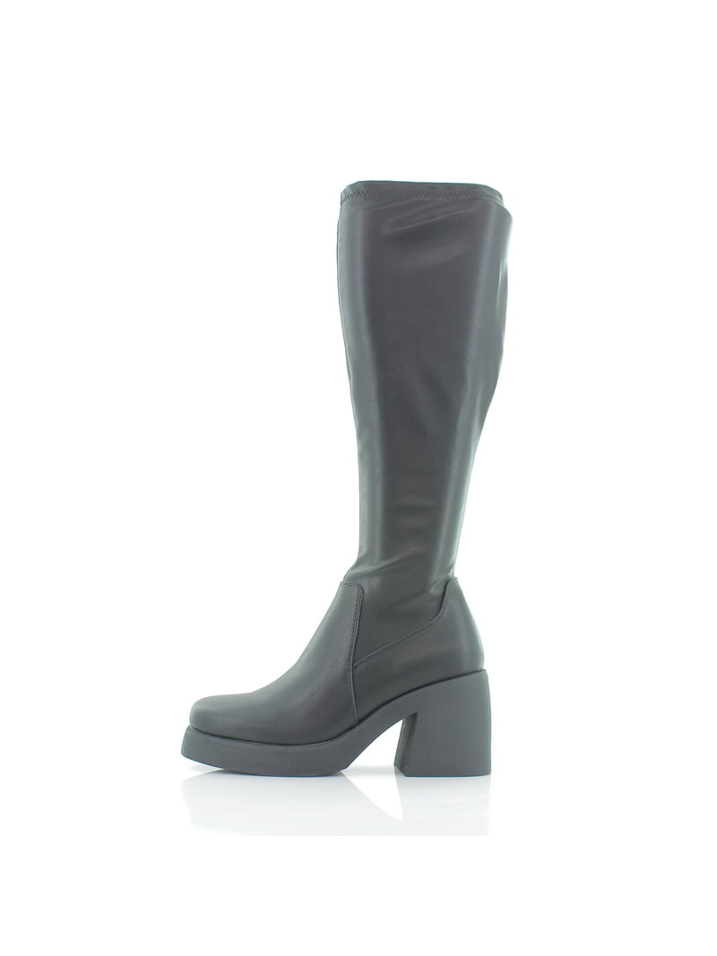 Madden Girl Womens Lax Faux Leather Tall Knee-High Boots