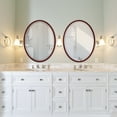 thumbnail image 3 of OVALCREST - London Framed Oval Mirror - Black Cherry 21 1/8" x 31 1/8", 3 of 7