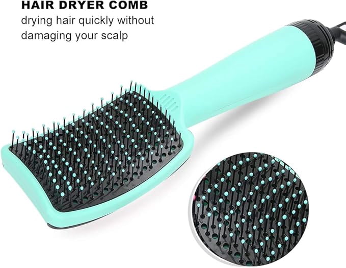 2025 hot air comb negative ion multifunctional hair dryer integrated for straight hair blowing, with high cost-effectiveness. It is a good choice for giving to mothers or girlfriends. Black
