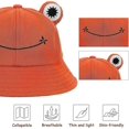 thumbnail image 4 of Sombrero de rana, sombrero de cubo para el sol para mujer, sombrero de cubo de rana, sombrero de cubo transpirable plegable para verano al aire libre para mujer, 4 of 5