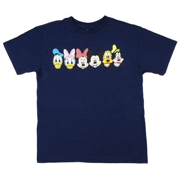 Disney Mickey Mouse And Friends Line Up Boy's T-Shirt (Large)