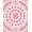 Pink, Pattern 1, variant on ODIKA 2x3 Machine Washable Non-Slip Area Rug, Elegant Abstract Floral Medallions with Symmetrical Flow and Light Contrast High Traffic Rug, Pink, 368757