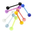 thumbnail image 5 of hengtong 4x8psc Assorted Color Acrylic Barbell Ball Nipplering Studs 1.8mm 4 Pcs, 5 of 9