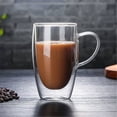 thumbnail image 2 of Double Wall Glass Heat Resistant Brosilicate Glass Cups for Espresso Coffee Cup Set Drinkwares Tea Mugs 150ml/250ml/350ml/450ml, 2 of 4