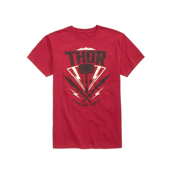 Marvel Comics Mens Thor Graphic T-Shirt, Red, XX-Large