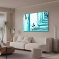 thumbnail image 3 of Door Turquoise Blue Canvas Poster Bedroom Decor Sports Landscape Office Room Decor Gift,Frame-style,20x30inch(50x75cm), 3 of 8