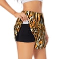thumbnail image 1 of Balery Zebra Pantalones cortos deportivos para mujer con forro y dos bolsillos, elásticos, para entrenamiento, gimnasio, yoga-XX-Large, 1 of 7