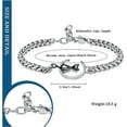 thumbnail image 2 of Cat Cremation Bracelet for Pet Ashes Moon Ashes Bracelet Memorial Urn Bracelet Stainless Steel Ashes Holder Keepsake Urn Jewelry for Cat Dog, 2 of 6