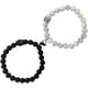 thumbnail image 2 of White Turquoise Matte Bead Bracelet Set | Magnetic Clasp | Adjustable Natural Stone Jewelry | Unique Pattern | Secure Fit | 2-Pack | Fashion Accessory | Gift for Anniversary, 2 of 9