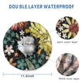 thumbnail image 3 of Shower Caps,Pioneer Flower Floral Print Pattern Waterproof Shower Cap for Women 4 Pieces,Double Reusable Hair Cover for Shower PEVA Elastic Stretch Hem, 3 of 7
