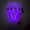 Purple, variant on LED Light Up Ghost Mask, Neon Glowing Scream Face Mask for Halloween Cosplay Costume Party