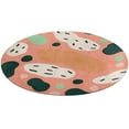 thumbnail image 4 of Leopard Print Pattern Round Small Area Rug, Print Non Slip Washable Floor Mat, Soft Throw Rug for Living Room, Powder Room Entryway, Bathroom, Bedside, 4 of 6