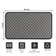thumbnail image 5 of Gray and Black Checkerboard Pattern Door Rugs,Washable Non Slip Door Mats Indoor,Decorative Door Mats,Entry Mat Indoor for Entrance,Bedroom,Kitchen,Bathroom,30"x17", 5 of 6