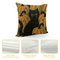 thumbnail image 4 of BCIIG  Halloween Pillow Covers 18x18 Inch Halloween Pumpkin Cat Linen PillowCase Holiday Farmhouse Indoor Outdoor Couch Cushion Case for Sofa and Home Deco 12x12in, 4 of 5