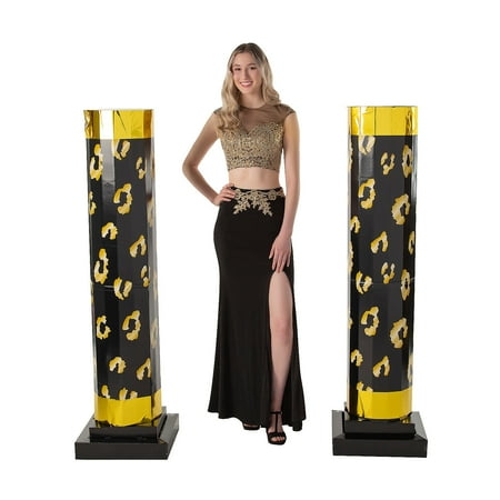 5-ft. Jungle Animal Print Columns - 2 pieces