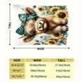thumbnail image 6 of [Cozy Flannel Blanket] Soft & Warm Cozy Highland Cow Print Flannel Blanket | Versatile for Sofa, Bed, Office, and Travel - Perfect Gift for All Seasons, Cow Decor, 6 of 6