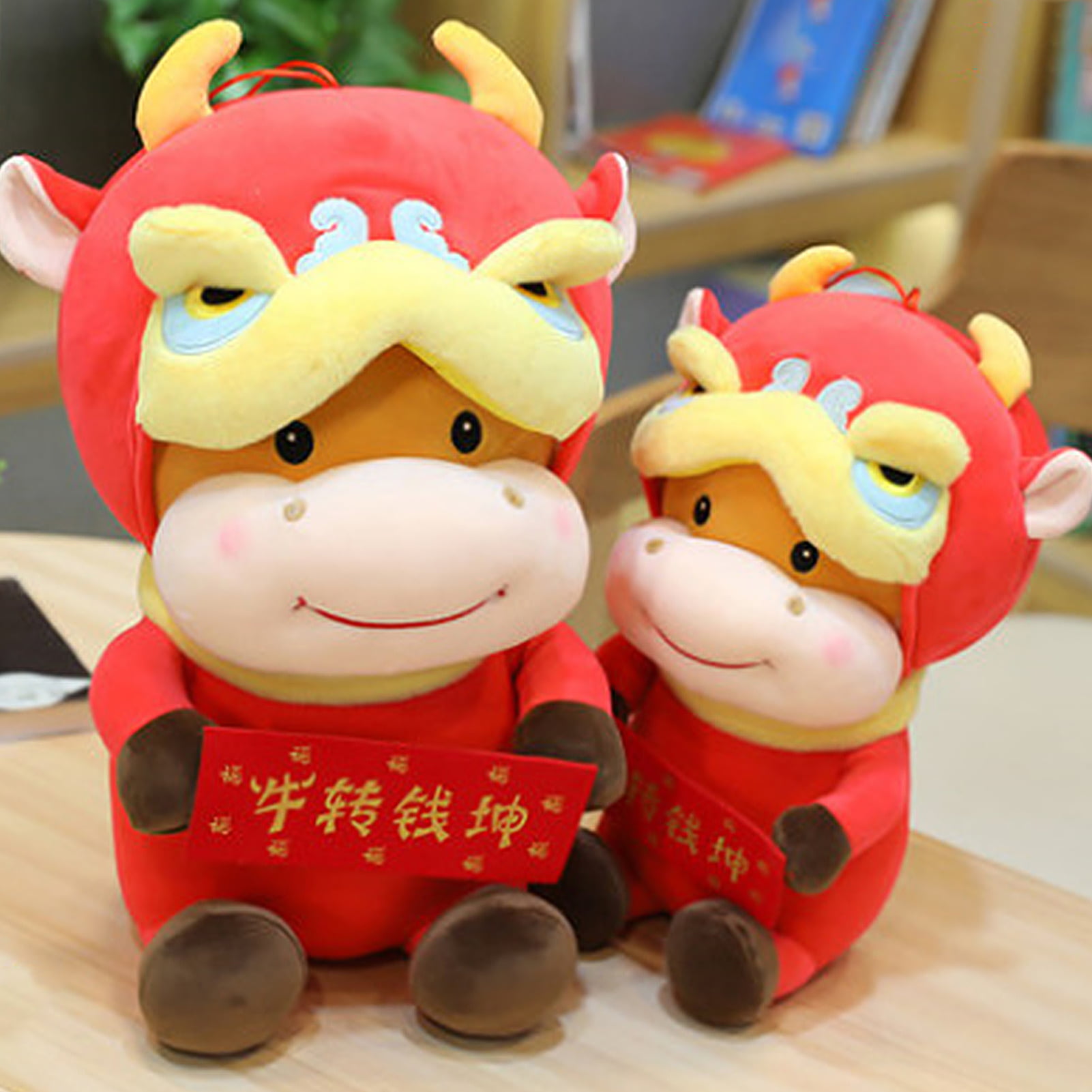 Lubelski Lion Dance Cartoon Cow Stuffed Doll Chinese New Year Gift Home Toy  Party Prop | Walmart Canada
