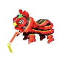 thumbnail image 2 of Dualoai Chinese New Year Marionette Lion Toy, Spring Festival Decor Toy w/ Strings & Rod Black Red, 2 of 9