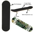 thumbnail image 2 of Skateboards for Beginners Tropical green golden banana leaves seamless Beach 31"x8" Maple Double Kick Concave Boards Complete Skateboards Outdoor for Adults Youths Kids Teens Gifts, 2 of 5