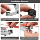 thumbnail image 5 of Hélices de liberación rápida Hugtrwg 2 pares de 3 palas para DJI Mavic Mini 2 Mini negro, 5 of 8