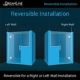 thumbnail image 4 of DreamLine Unidoor-X 63-63 1/2 in. W x 72 in. H Frameless Hinged Shower Door in Chrome, 4 of 11