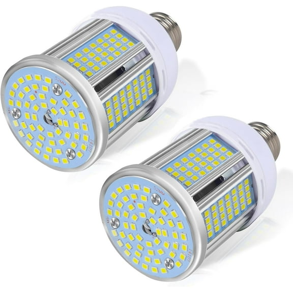 2 Pack 200W Equivalent Led Corn Light Bulb, 3600 Lumen 6000K Daylight 30W LED Corn Lamp, E26/E27 Medium Base for Indoor Garage Factory Warehouse Backyard 85V-265V