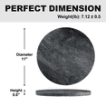 thumbnail image 6 of Koville Luxury Marble Granite Cutting Board for Kitchen,Round, 11*11in, Rhino Grey, 6 of 7