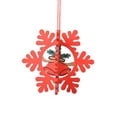 thumbnail image 2 of Xihbxyly Adorno Navideño de Copo de Nieve, Diseño Tridimensional Hueco, Elegante Colgante de Madera, Decoración Navideña Detallada, Decoración Festiva para El Hogar, Ideal para Árbol de Navidad, 1 Pi, 2 of 2