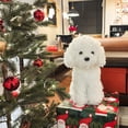 thumbnail image 3 of Peluche WEIGEDU, de juguete, caniche, 32 cm, color blanco, 3 of 9