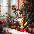 thumbnail image 5 of Christmas Ornament Adorable Dog Design for Holiday Decor Tree Decoration or Gift for Dog Lovers/ Christmas Ornament 2D Flat 8Cm A, 5 of 6