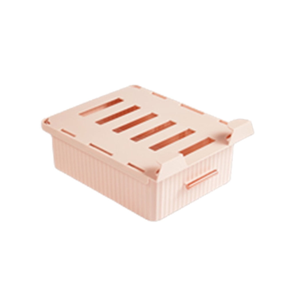 Slide Out Under Desk Drawers 6 Compartments Clothes Storage Bin for