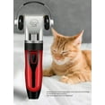 thumbnail image 5 of Pet Electric Clipper For Combing Thick Hair, Low-Noise Cordless Dog Shaver Electric Pusher Dog Cat Hair Clipper Dog Hair Clipper Hair Clipper Pet Hair Clipper (Red), 5 of 5