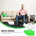 thumbnail image 6 of 1200ml Urinals For Men Plastic Pee Bottles For Men Male Urinals Pee Container Men Portable Urinal For Car Elderly Men Mobility Impaired Pee Container, Reusable Durable 6.2cm Mouth,White,9.1x4.7", 6 of 8