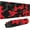Red Camo, variant on Black Red Gaming Mouse Pad XL Camo Camouflage Extended Big Large Desk Mat Non-Slip Rubber Base Stitched Edge Long Keyboard Mousepad for PC Computer Laptop,31.5×11.8 Inches