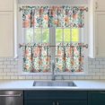 thumbnail image 3 of Kitchen Curtains 24 Inch Short - 3 Panel Set, Vintage Floral Butterfly Bee Botanical Print, Rod Pocket Window Curtain for Farmhouse, Modern Rustic, Spring Summer Decor, Easy Wash, 3 of 6