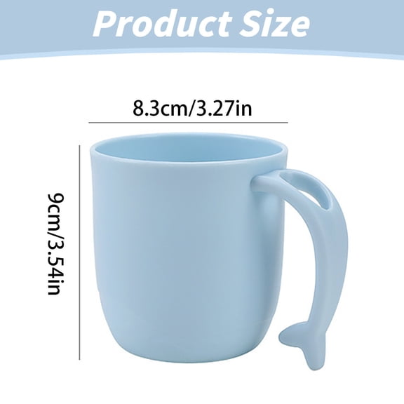 Clear toothbrush holder and drinking cup for bathroom