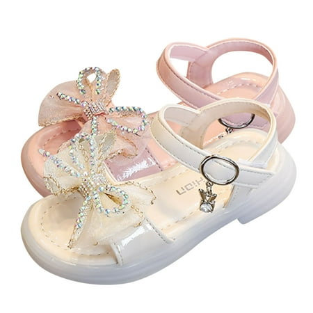 

PEASKJP Wedge Sandals Summer Girls Flat Soft Sole Non Slip Strappy Platform Slip On Sandals Girls Comfort Platform Sandals White 10.5